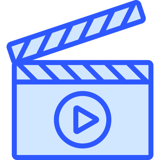 clapperboard Generic color lineal-color icon
