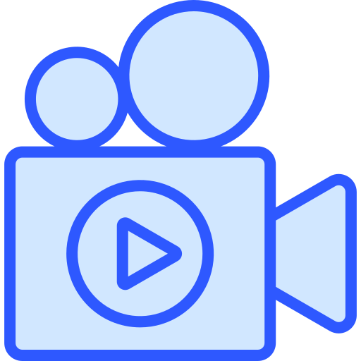 camara de video Generic color lineal-color icono