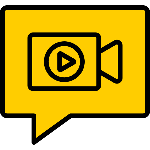 video-chat Generic color lineal-color icon