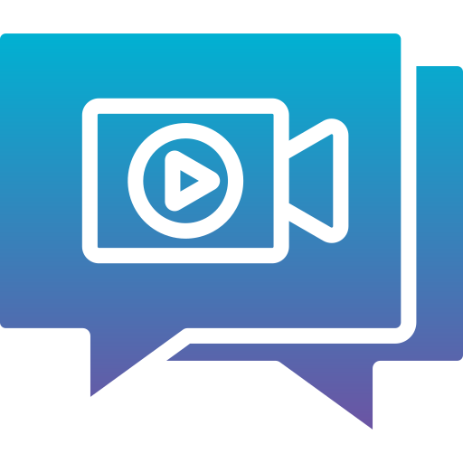 Video chat Generic gradient fill icon
