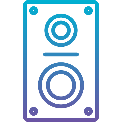 Speaker Generic gradient outline icon