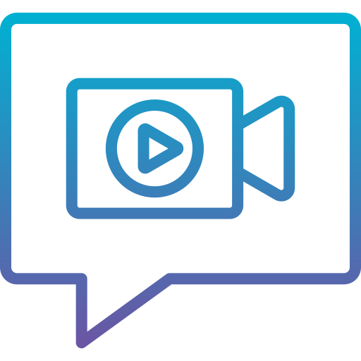 Video chat Generic gradient outline icon