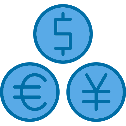 valuta Generic Blue icona