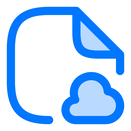 Cloud Data Generic Outline Color icon