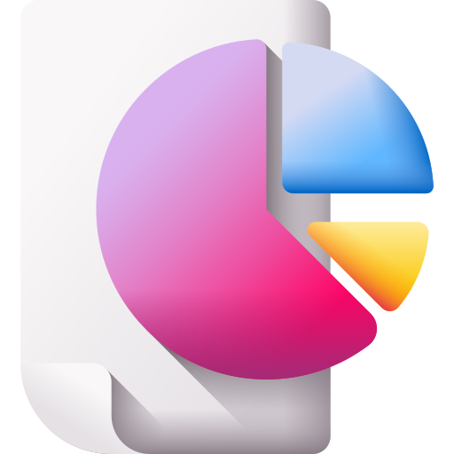 Pie chart 3D Color icon