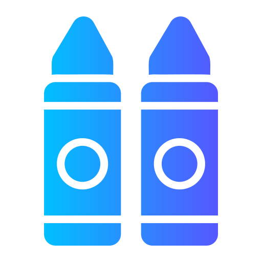 lápices de color Generic Flat Gradient icono