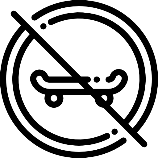 patineta Detailed Rounded Lineal icono