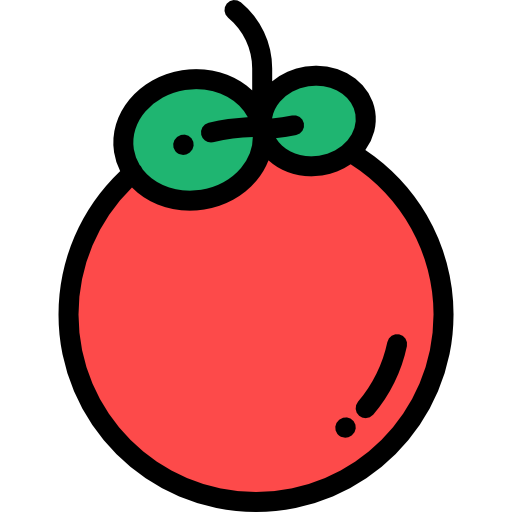 tomate Detailed Rounded Lineal color icono