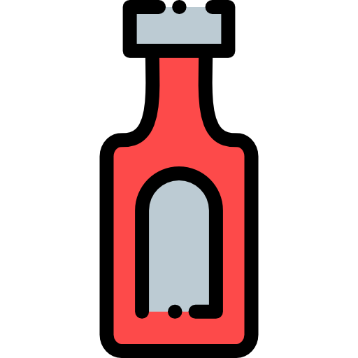 salsa de tomate Detailed Rounded Lineal color icono