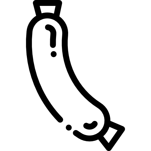 Колбаса Detailed Rounded Lineal иконка
