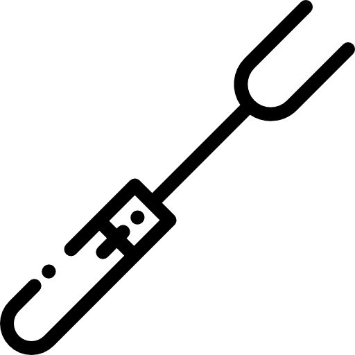 포크 Detailed Rounded Lineal icon