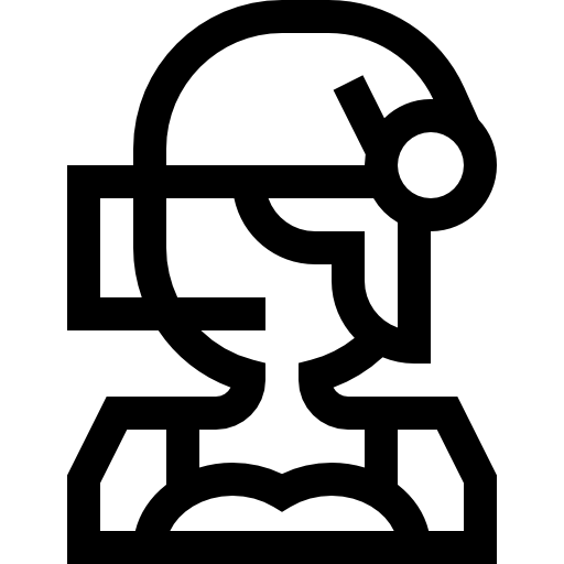 centrum telefoniczne Basic Straight Lineal ikona