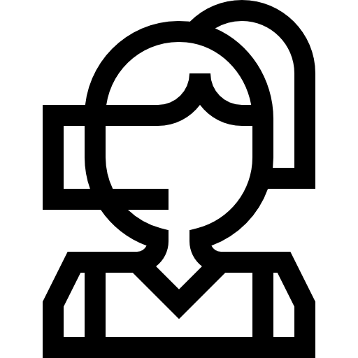 central de atendimento Basic Straight Lineal Ícone