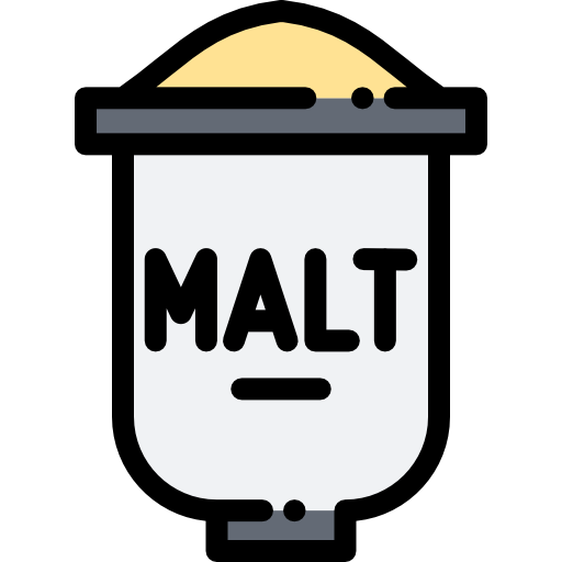 Malt Detailed Rounded Lineal color icon