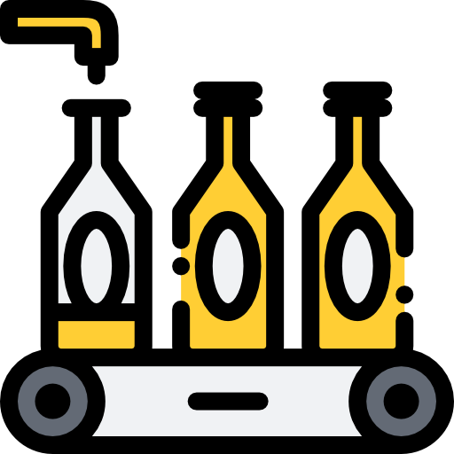 Beer bottle Detailed Rounded Lineal color icon