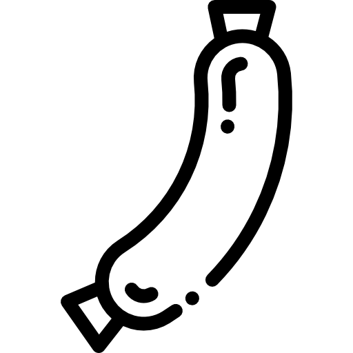 소시지 Detailed Rounded Lineal icon