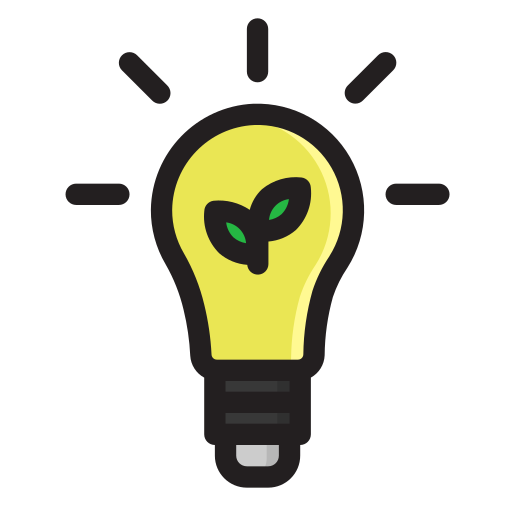 Eco bulb Generic Outline Color icon