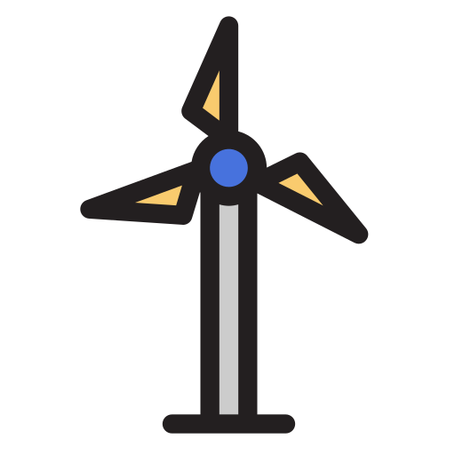 Windmill Generic Outline Color icon