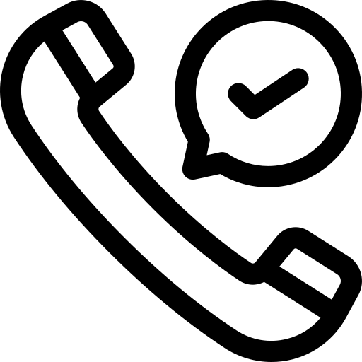 cheque Basic Rounded Lineal icono