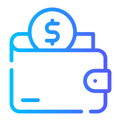 geld besparen Generic gradient outline icoon