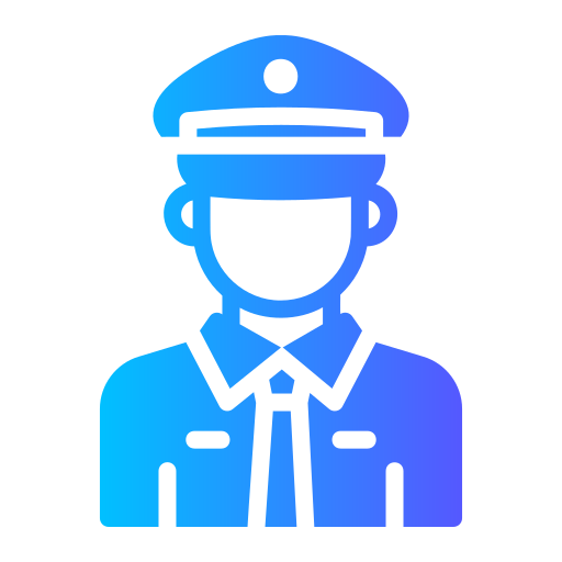 politieagent Generic gradient fill icoon