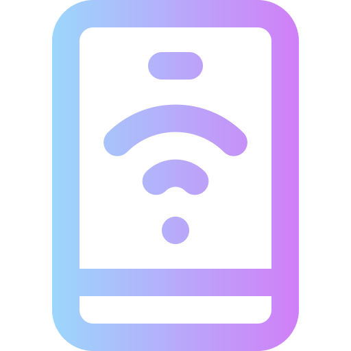wi-fi gratis Super Basic Rounded Gradient icono
