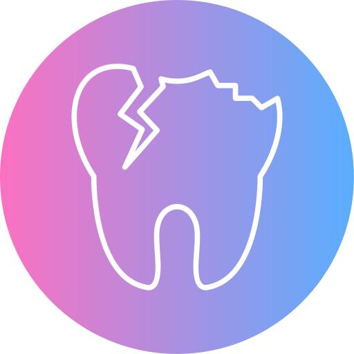dente rotto Generic gradient fill icona