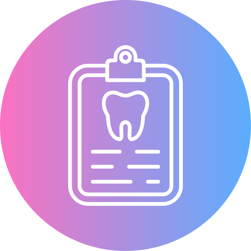 rekord dentystyczny Generic gradient fill ikona