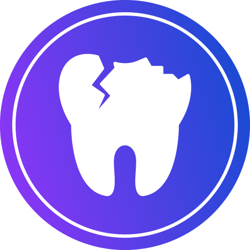 gebrochener zahn Generic gradient fill icon