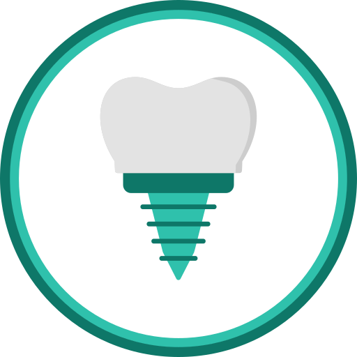 implant dentystyczny Generic color fill ikona
