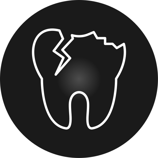 折れた歯 Generic gradient fill icon