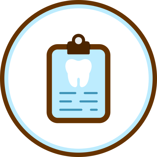 Dental record Generic color fill icon