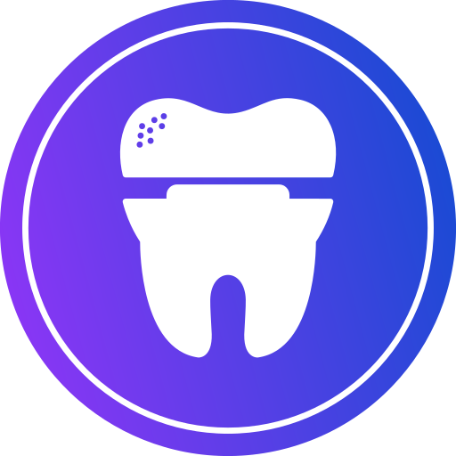 corona dentale Generic gradient fill icona