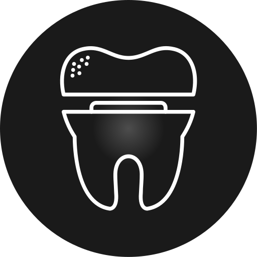 korona dentystyczna Generic gradient fill ikona