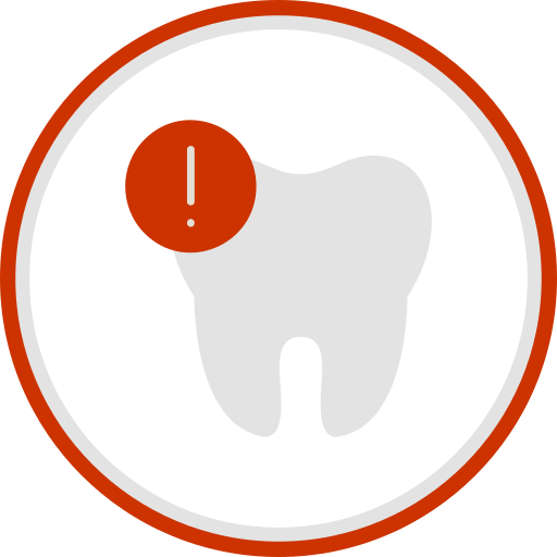 Dental caries Generic color fill icon