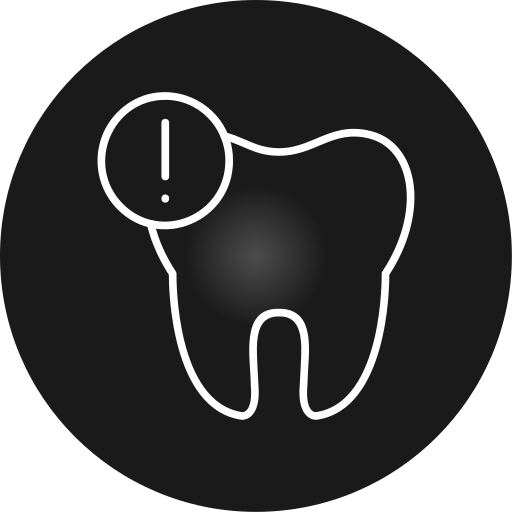 Dental caries Generic gradient fill icon