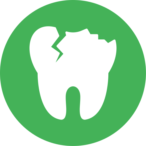 Broken Tooth Generic color fill icon