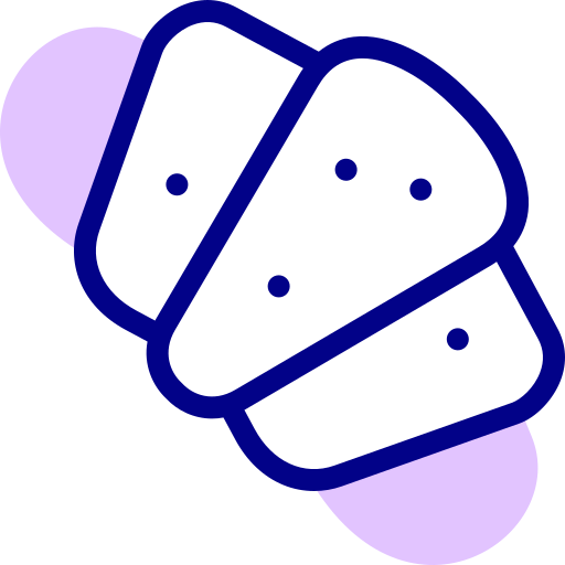 croissant Detailed Mixed Lineal color Icône