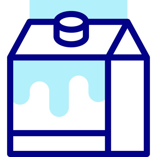牛乳 Detailed Mixed Lineal color icon