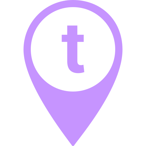 Letter T  Generic color fill icon