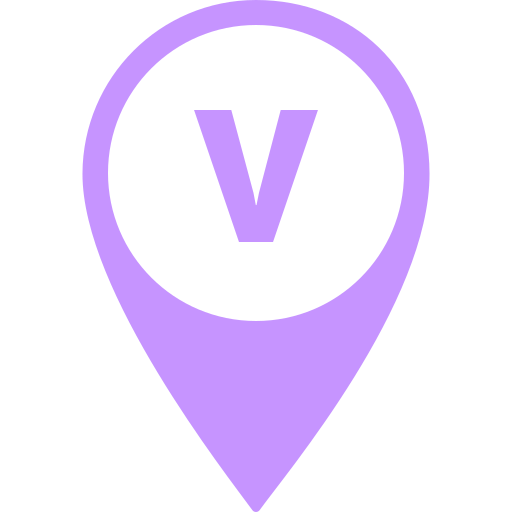 Letter V Generic color fill icon