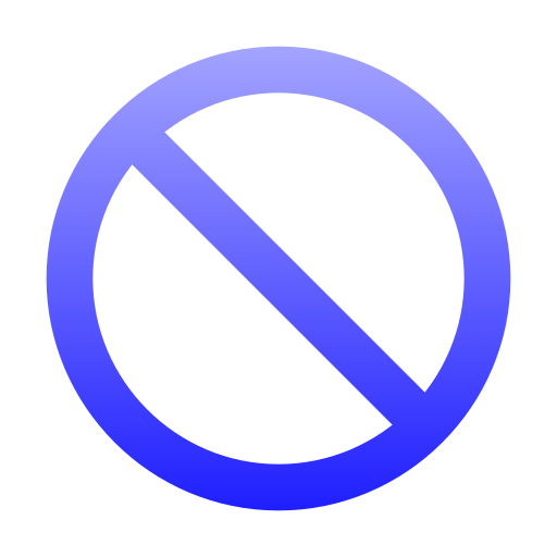 prohibición Generic Gradient icono