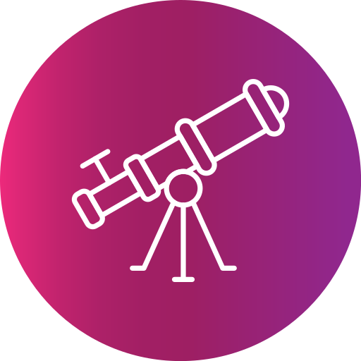 telescopio Generic gradient fill icono