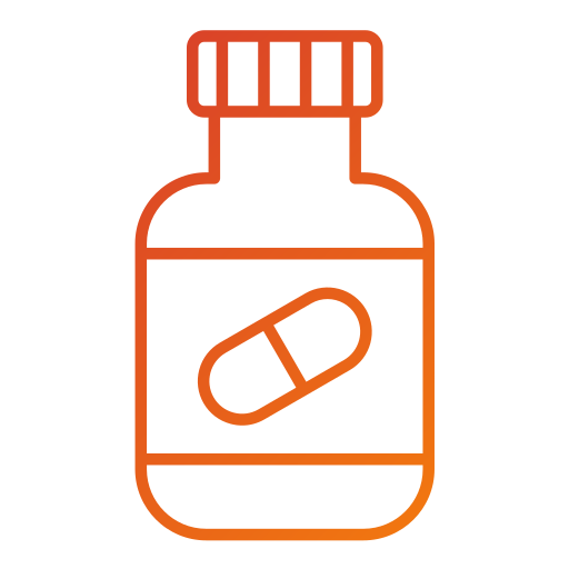 Pills bottle Generic gradient outline icon