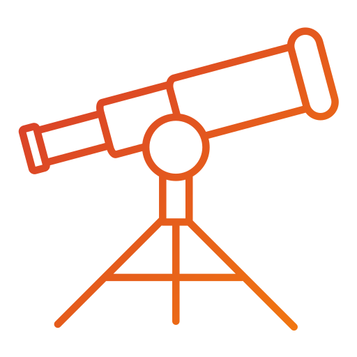 望遠鏡 Generic gradient outline icon