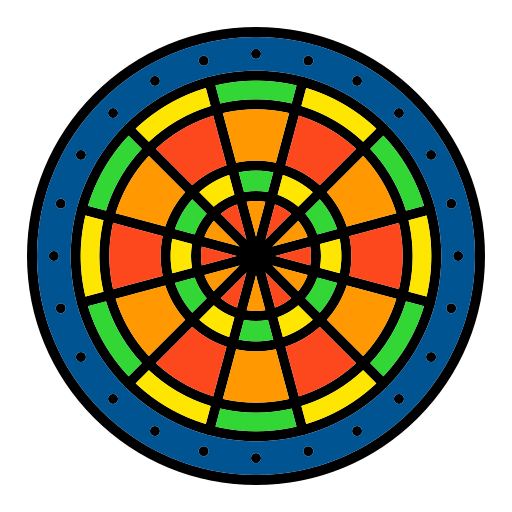 tarcza do rzutek Generic color lineal-color ikona