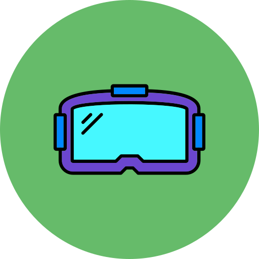 vr 안경 Generic color lineal-color icon