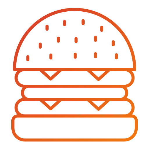 バーガー Generic gradient outline icon