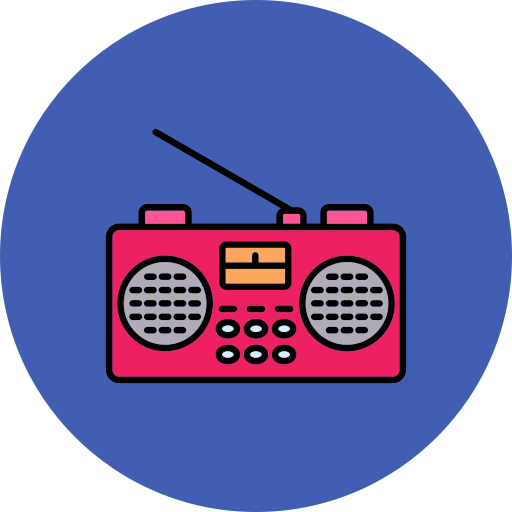 Radio Generic color lineal-color icon