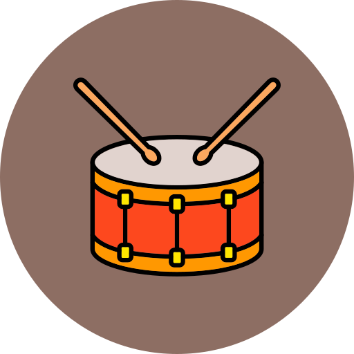 tambor Generic color lineal-color icono